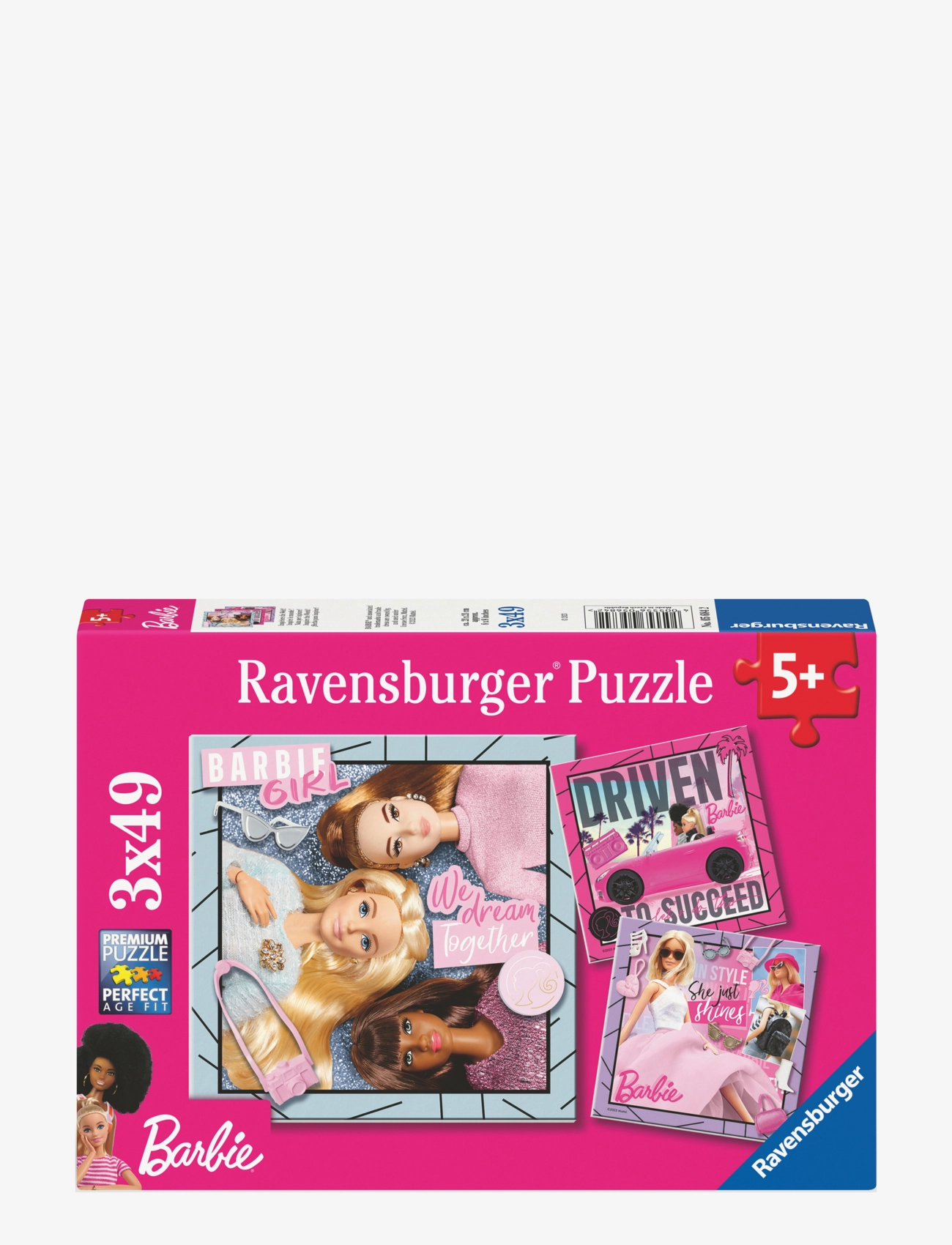 Ravensburger Barbie 3X49P, Børn, Classic Puslespil, Multi/mønstret, Str: ONE SIZE