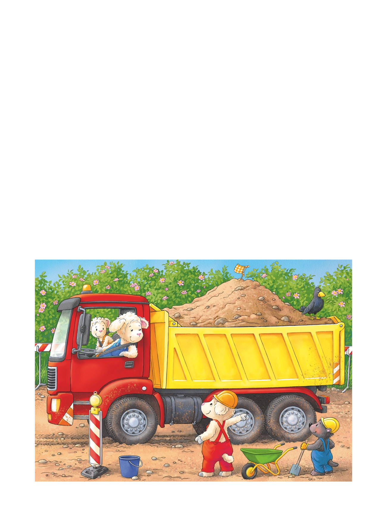 Ravensburger - Construction Site Animals 2/4/6/8p - klassiset palapelit - multi coloured - 2