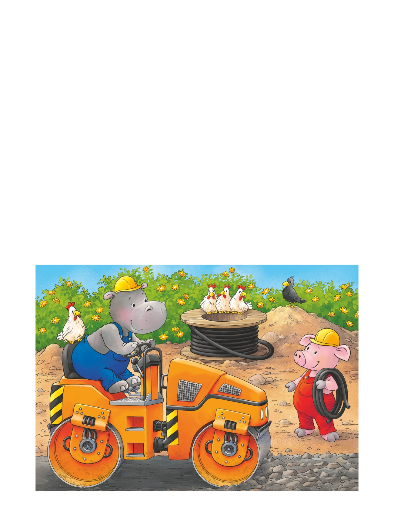 Ravensburger - Construction Site Animals 2/4/6/8p - klassiset palapelit - multi coloured - 3