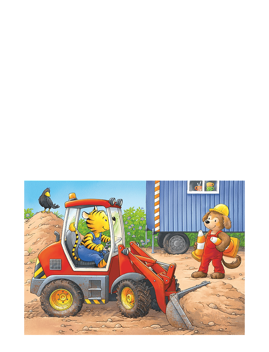 Ravensburger - Construction Site Animals 2/4/6/8p - klassísk púsl - multi coloured - 4