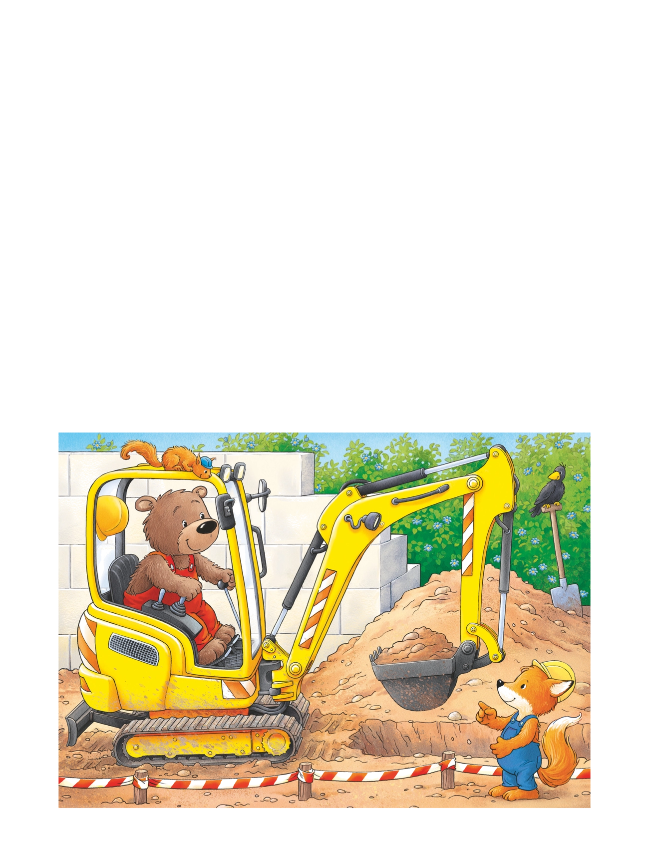 Ravensburger - Construction Site Animals 2/4/6/8p - klassiset palapelit - multi coloured - 5