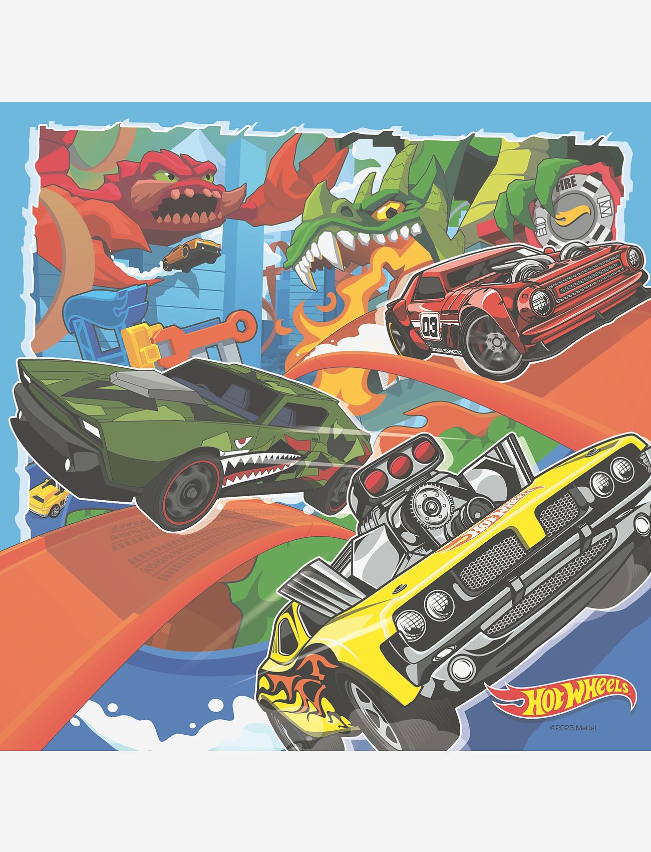 Ravensburger - Hot Wheels 3x49p - klassiske puslespil - multi coloured - 1