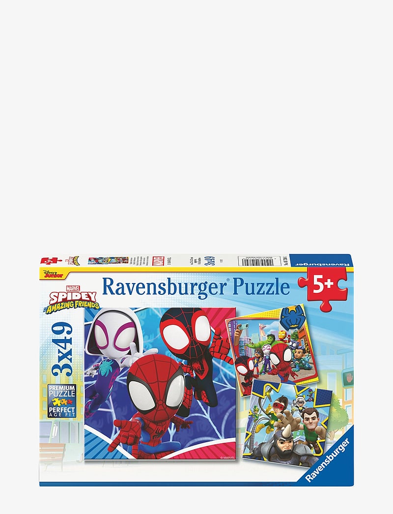 Ravensburger - Spidey's Adventures 3x49p - klassísk púsl - multi coloured - 0
