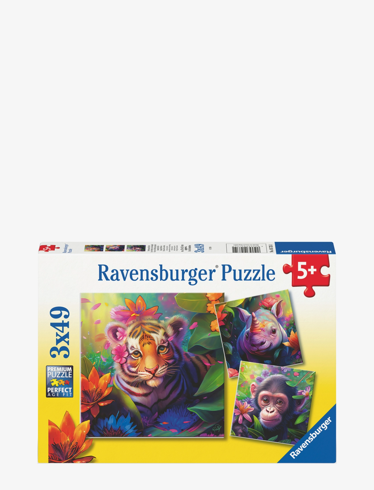 Ravensburger Jungle Babies 3x49p - 4 for 3 - MULTI COLOURED / multi