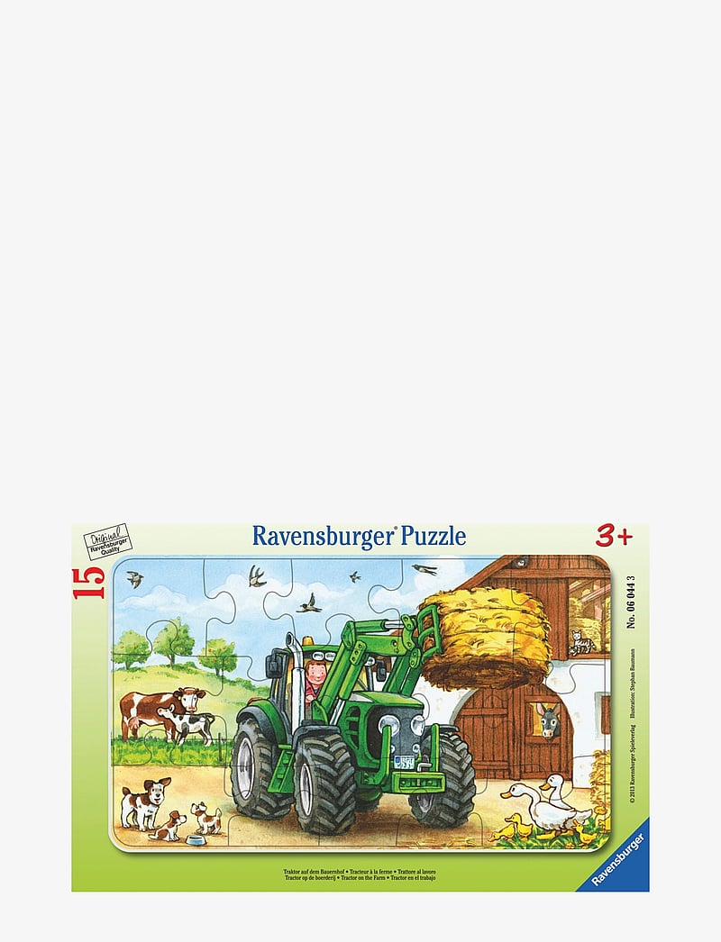 Ravensburger - Tractor On The Farm 15p - klassiske puslespil - multi coloured - 0