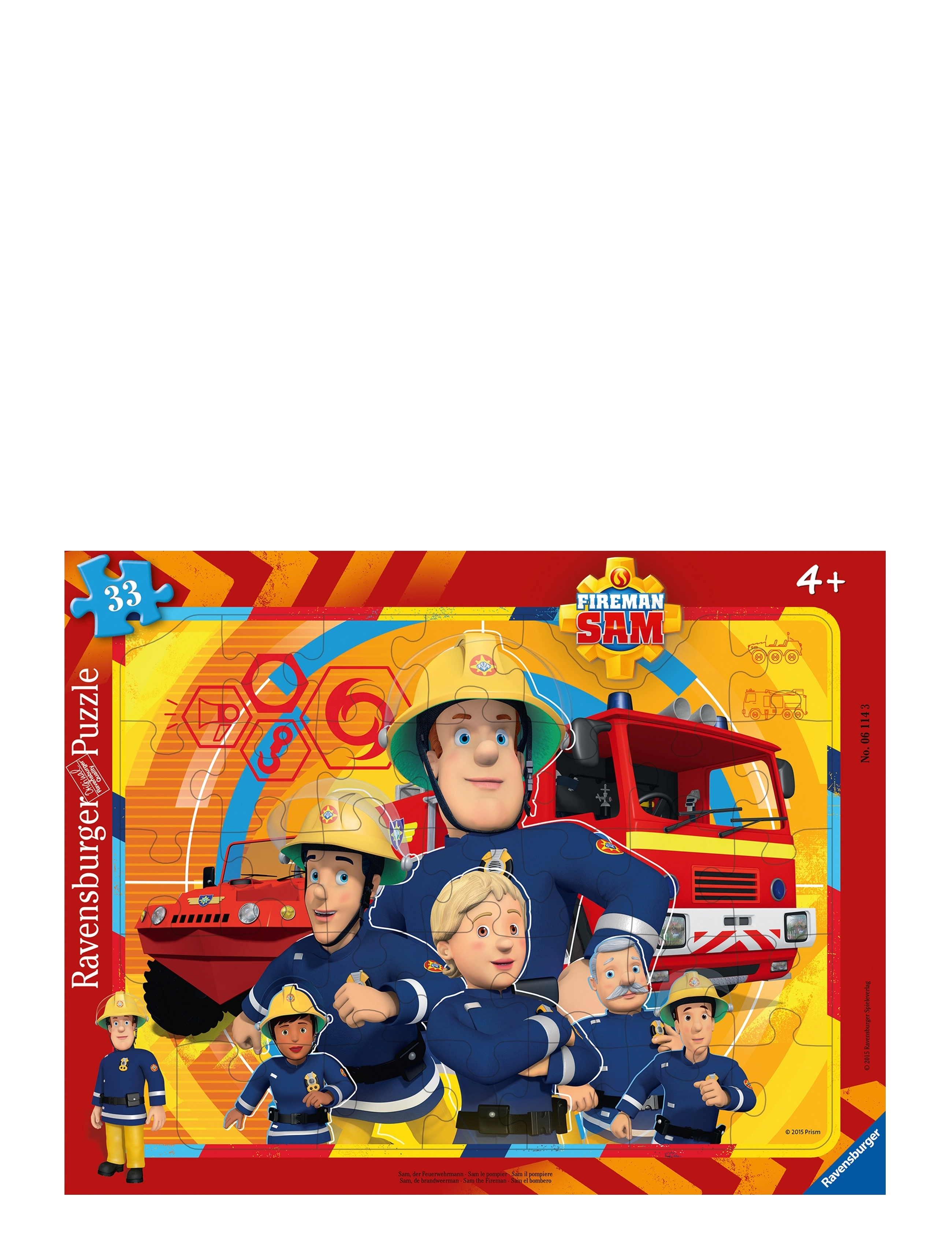 Ravensburger Fireman Sam 30-48P, One Size, Multi/patterned, Puslespil > Klassiske Puslespil, Børn