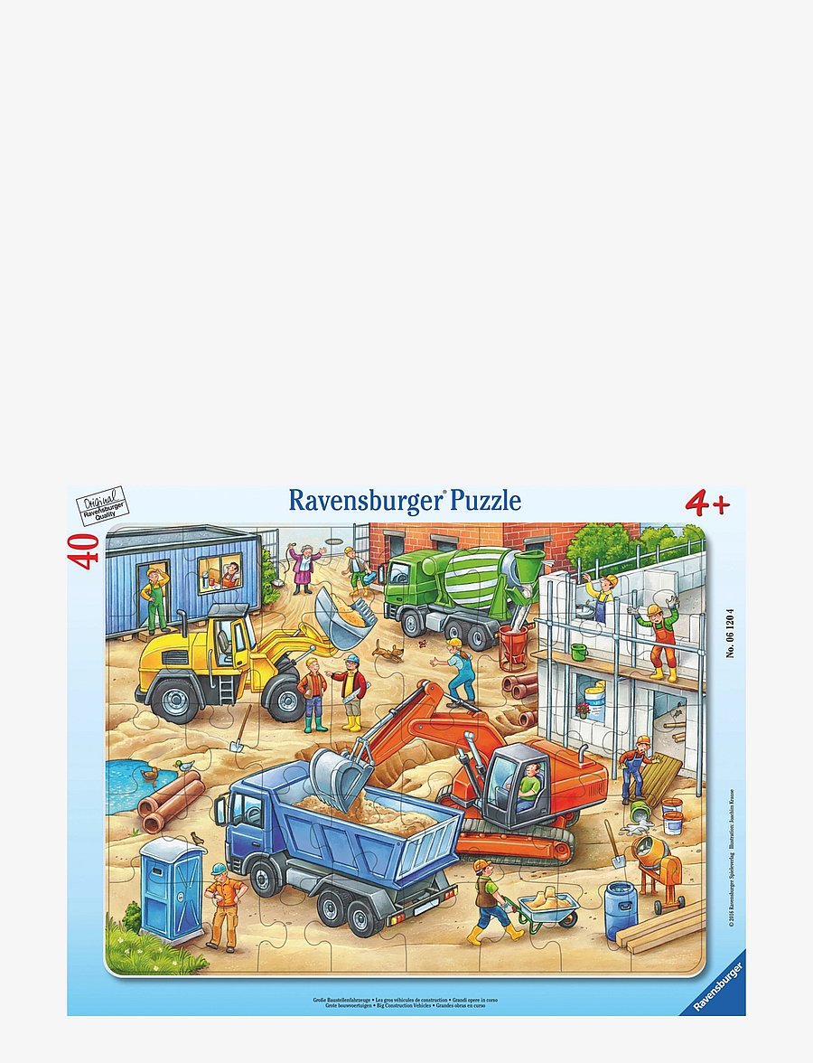 Ravensburger - Big Construction Vehicles 30-48p - klassiske puslespil - multi coloured - 0