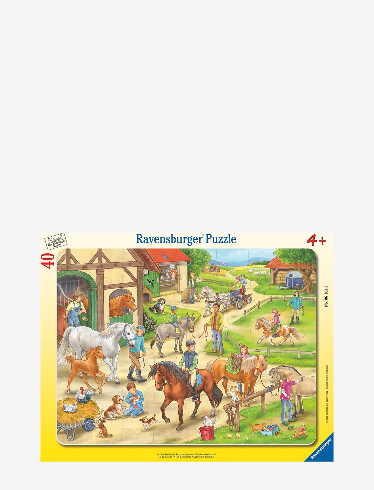 Ravensburger - A Day At The Ranch 40p - klassiske puslespil - multi coloured - 0
