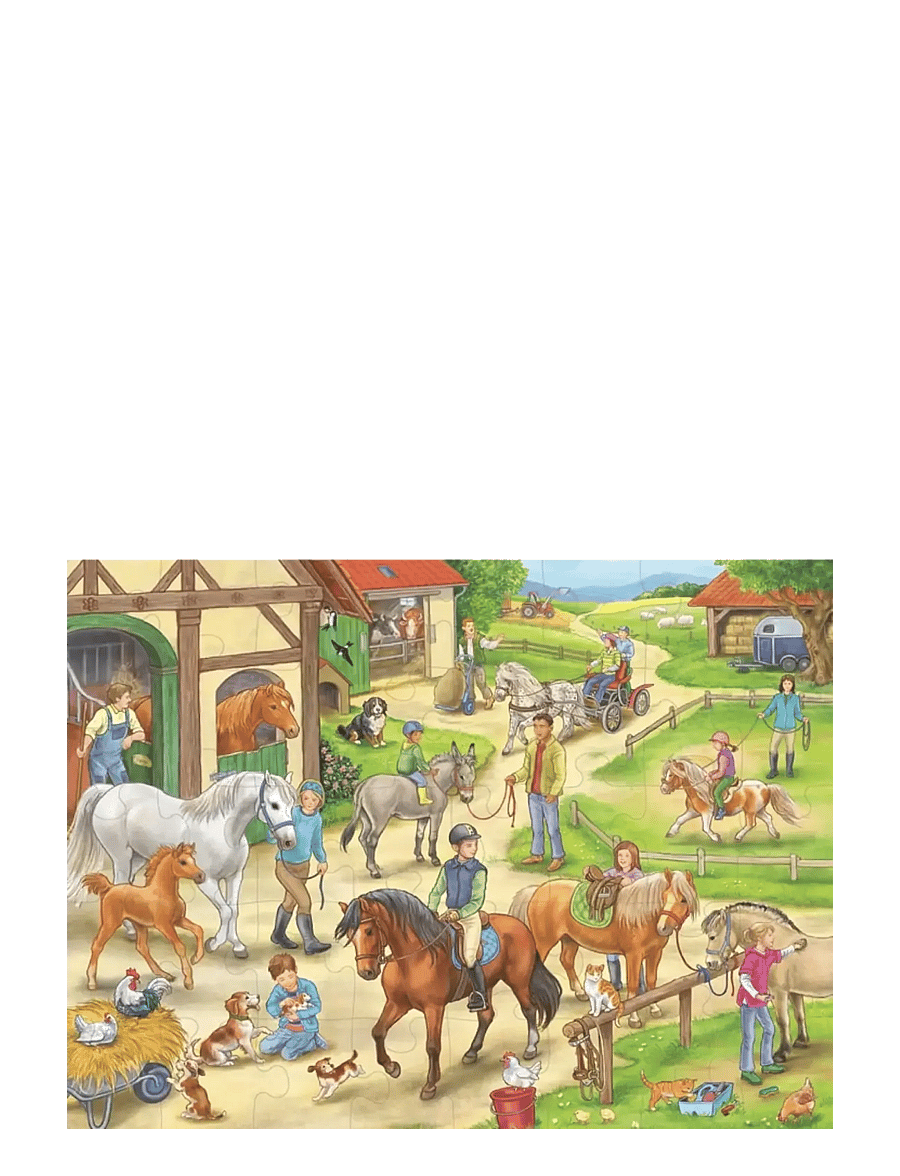 Ravensburger - A Day At The Ranch 40p - klassiske puslespil - multi coloured - 1
