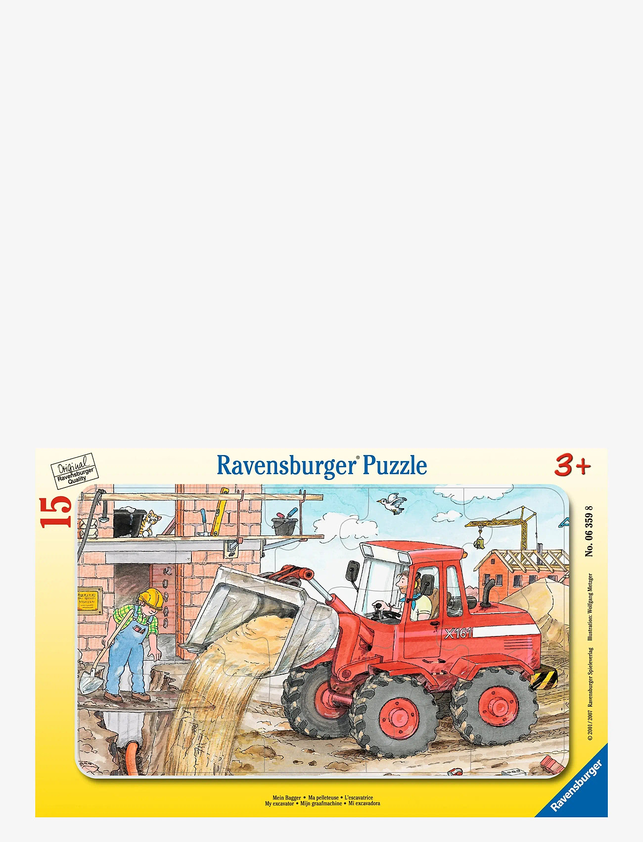Ravensburger - My excavator 15p - klassiske puslespil - multi coloured - 0