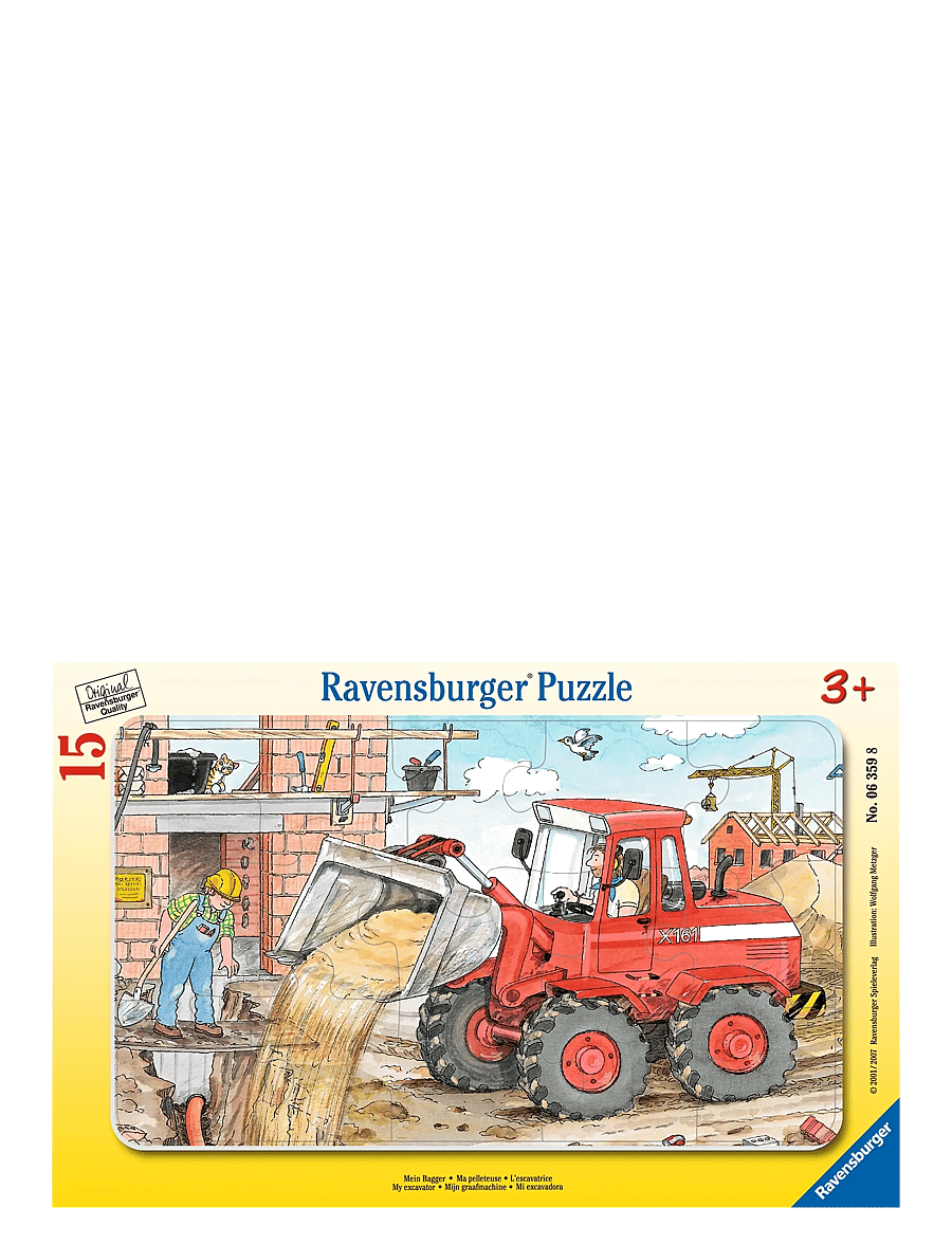 Ravensburger - My excavator 15p - klassiske puslespil - multi coloured - 0