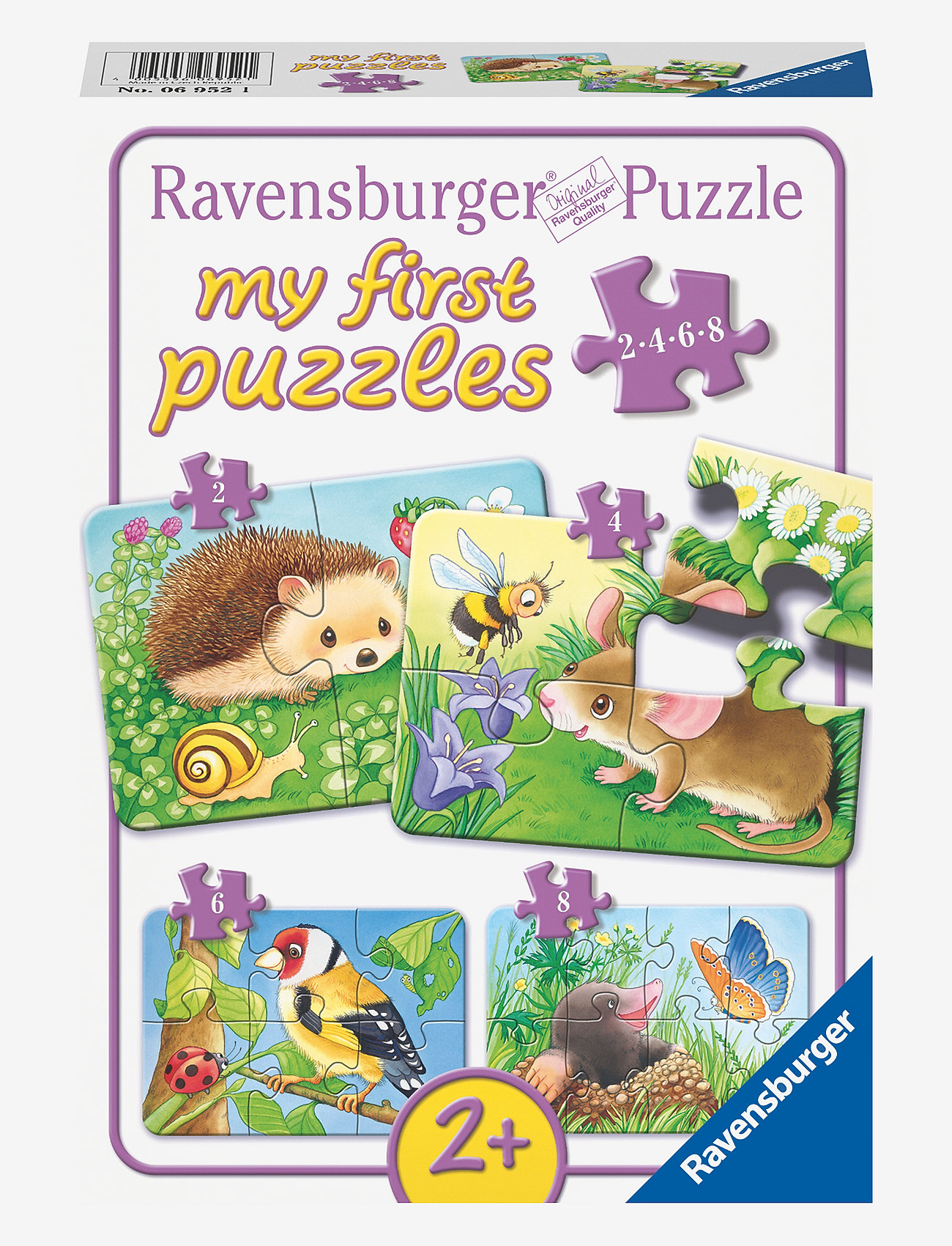 Ravensburger - Sweet Garden Residents 2/4/6/8p - klassiske puslespil - multi coloured - 0