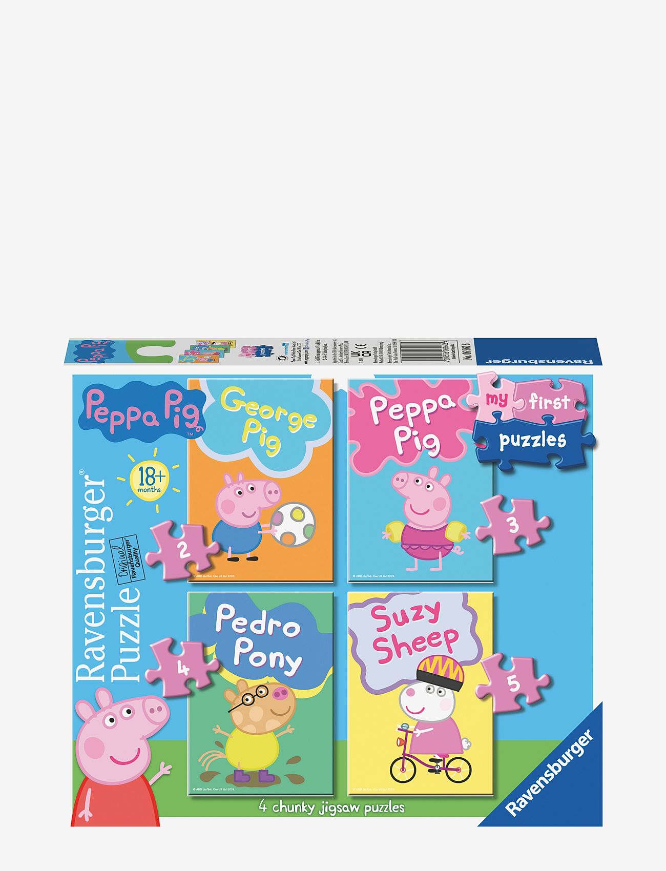 Ravensburger - Peppa Pig My First Puzzle 2/3/4/5p - classic puzzles - multi coloured - 0