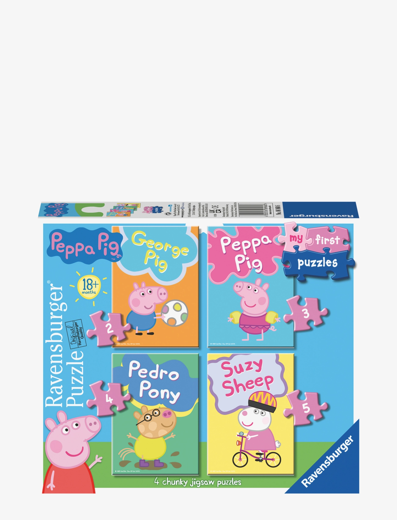 Ravensburger Peppa Pig My First Puzzle 2/3/4/5p - 4 for 3 - MULTI COLOURED / multi