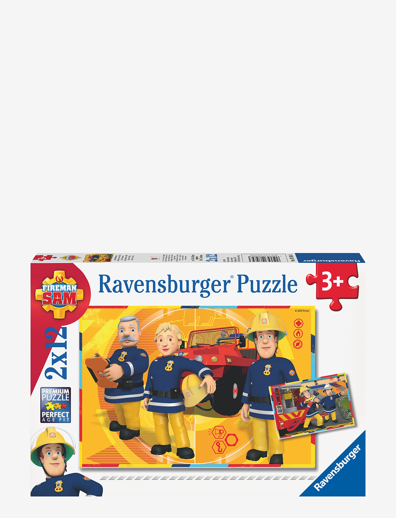 Ravensburger - Fireman Sam In Action 2x12p - klassiske puslespil - multi coloured - 1