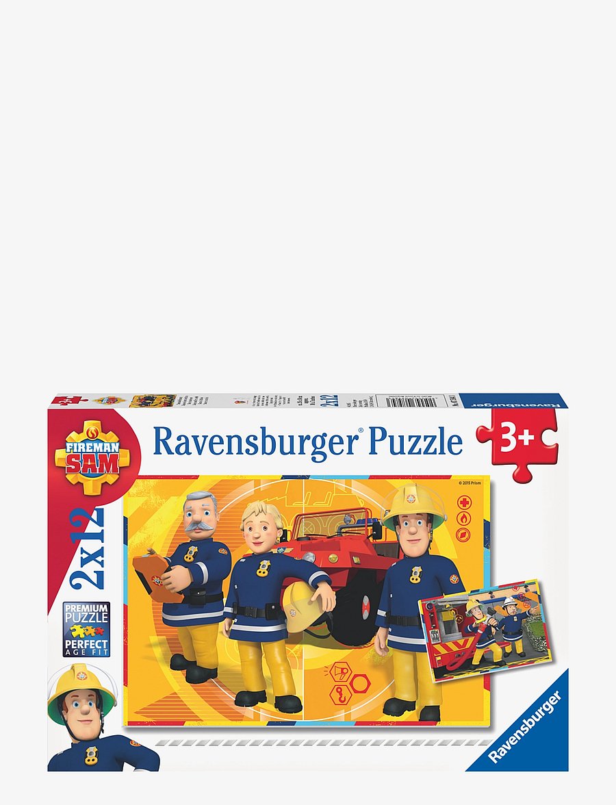 Ravensburger - Fireman Sam In Action 2x12p - klassísk púsl - multi coloured - 1