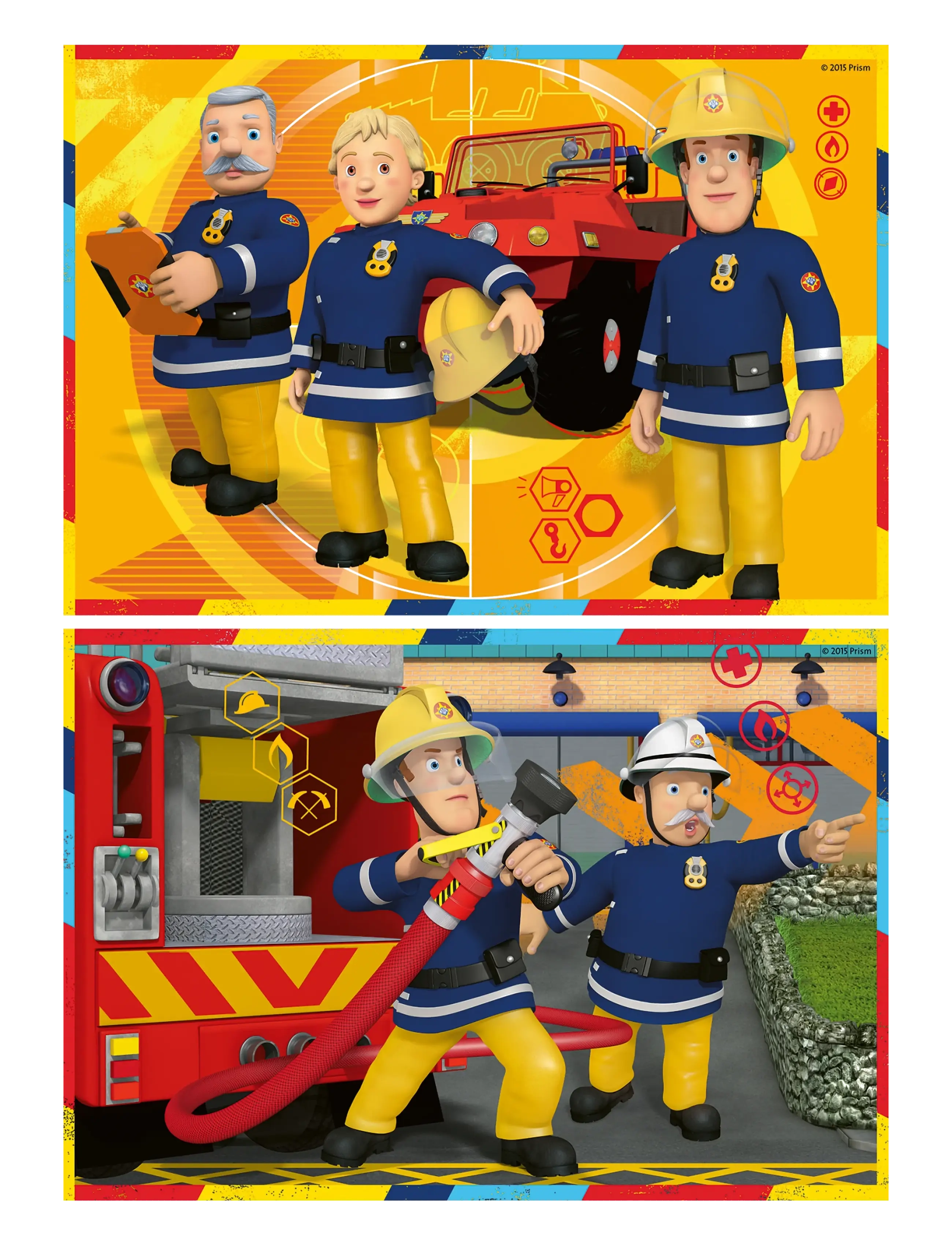 Ravensburger - Fireman Sam In Action 2x12p - klassiska pussel - multi coloured - 2