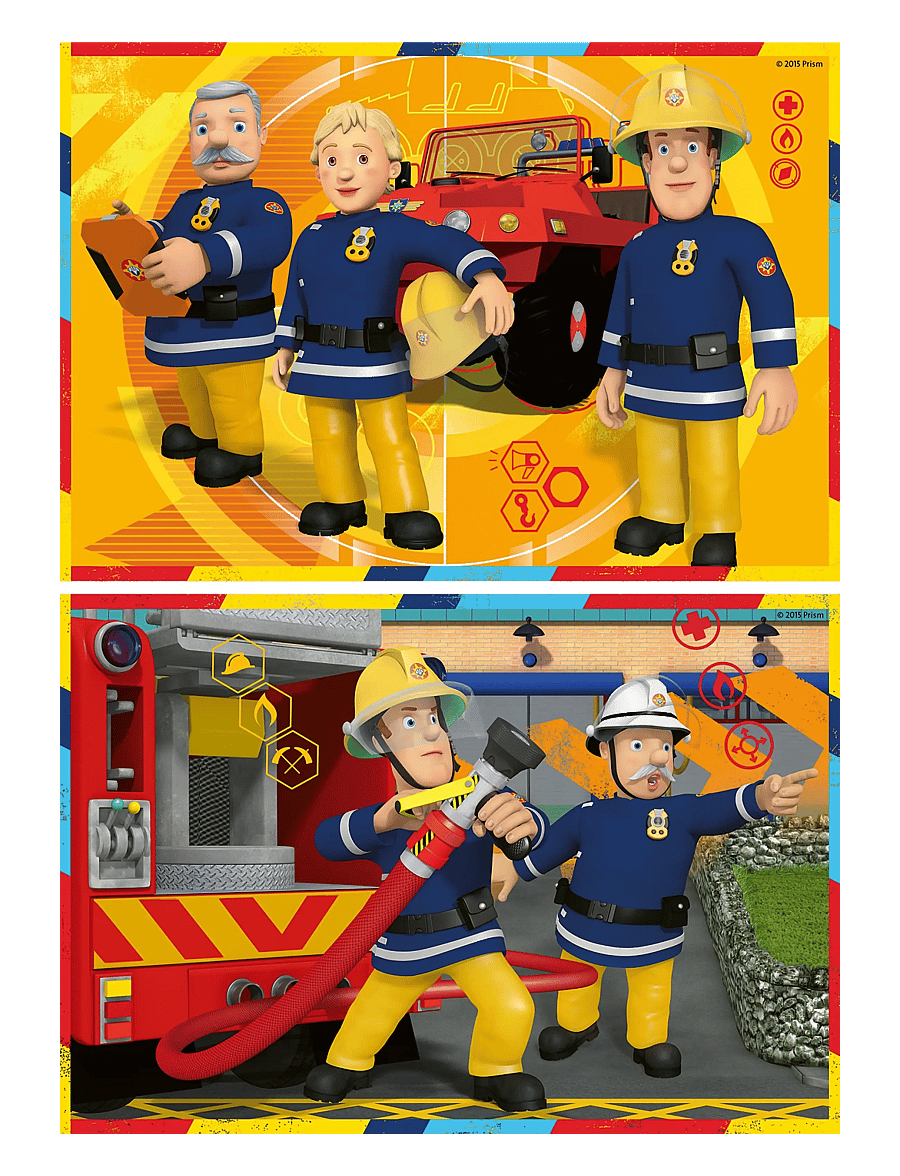 Ravensburger - Fireman Sam In Action 2x12p - klassiska pussel - multi coloured - 2