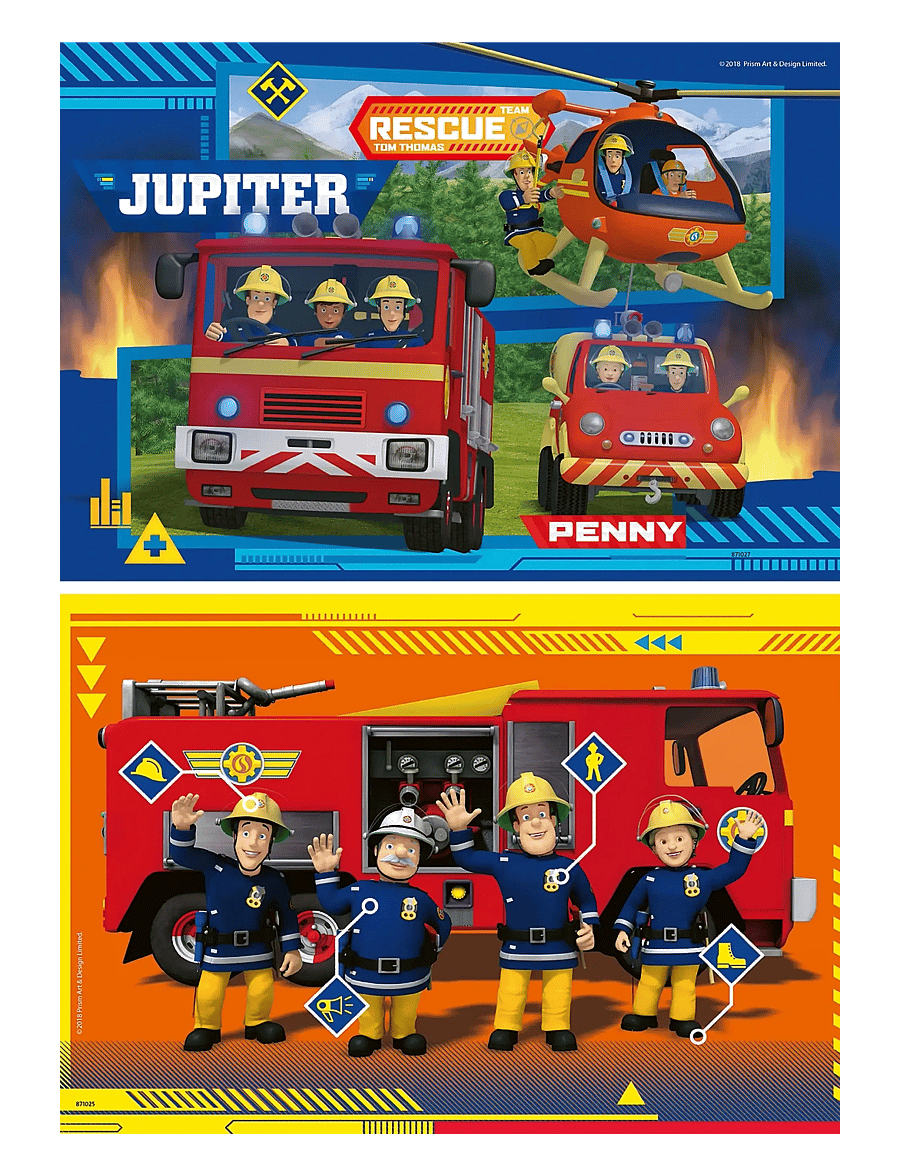 Ravensburger - Fireman Sam To The Rescue 2x24p - classic puzzles - multi coloured - 1