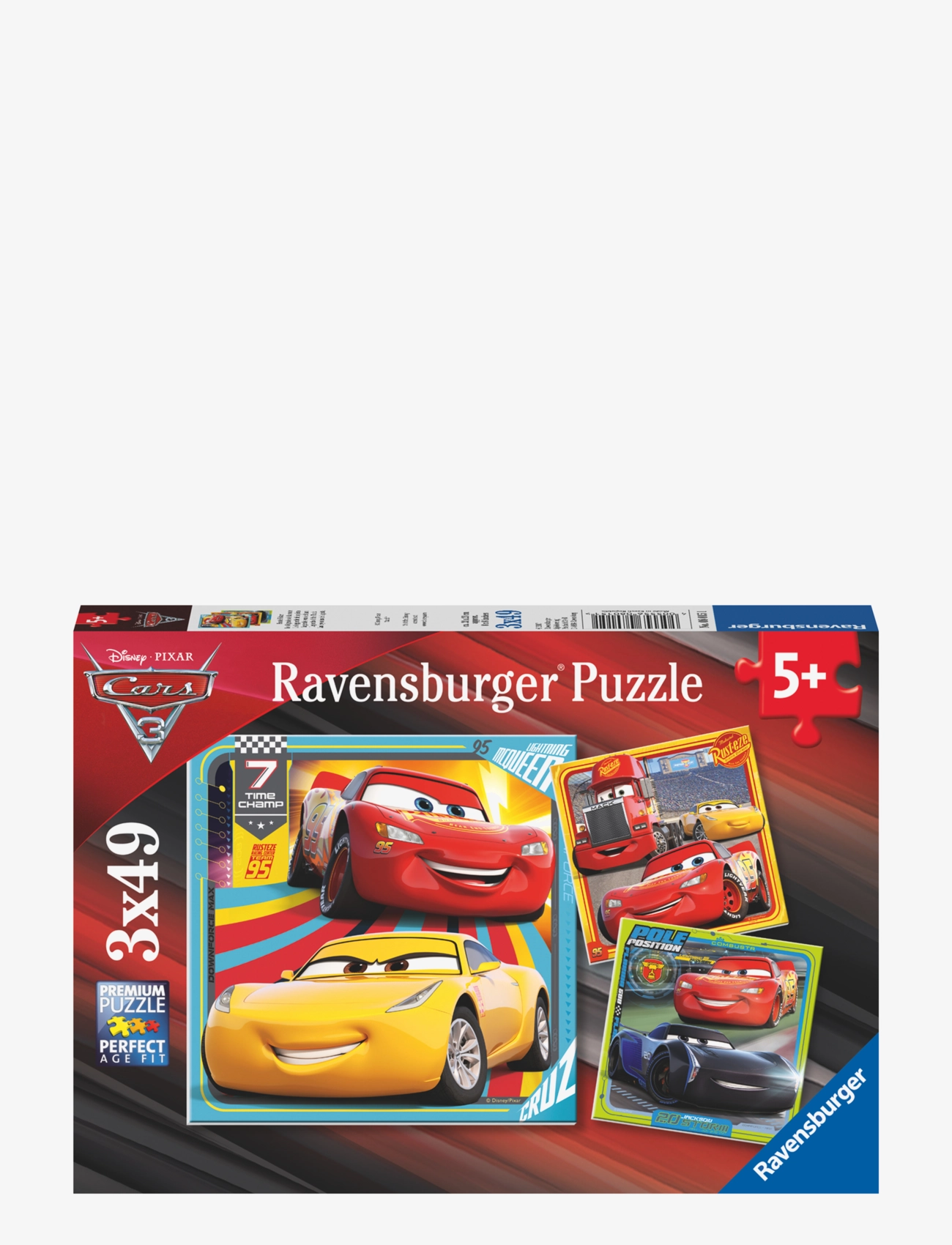 Ravensburger Cars Legends Of The Track 3x49p - 4 for 3 - MULTI COLOURED / multi