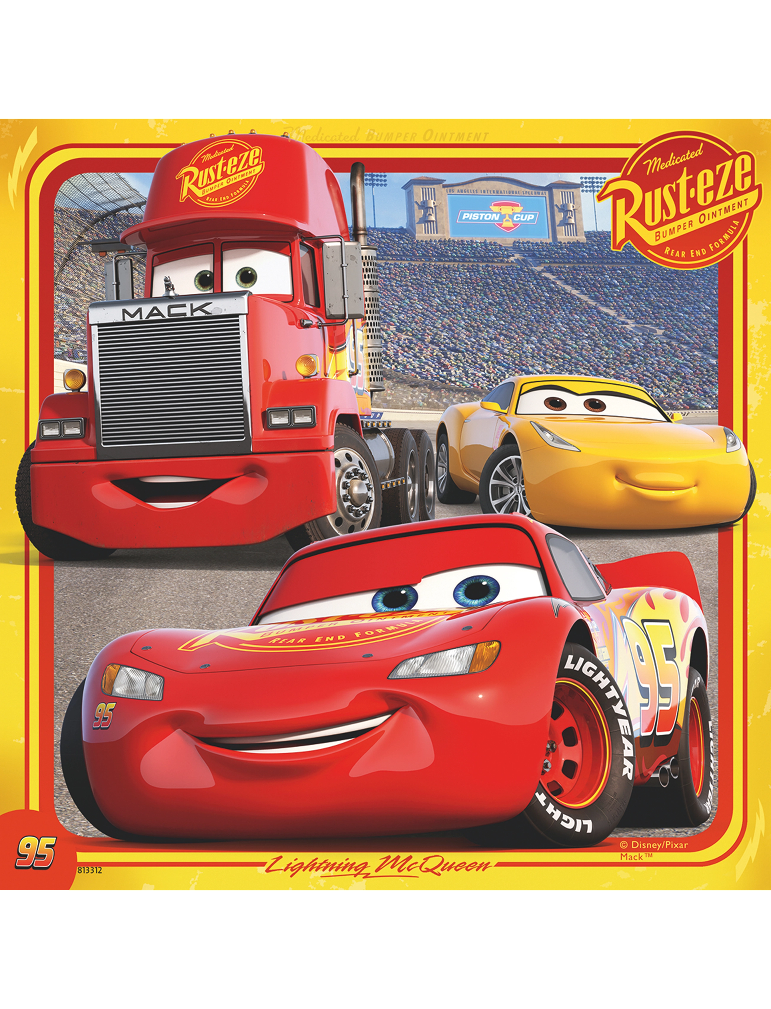 Ravensburger - Cars Legends Of The Track 3x49p - klassiske puslespil - multi coloured - 3