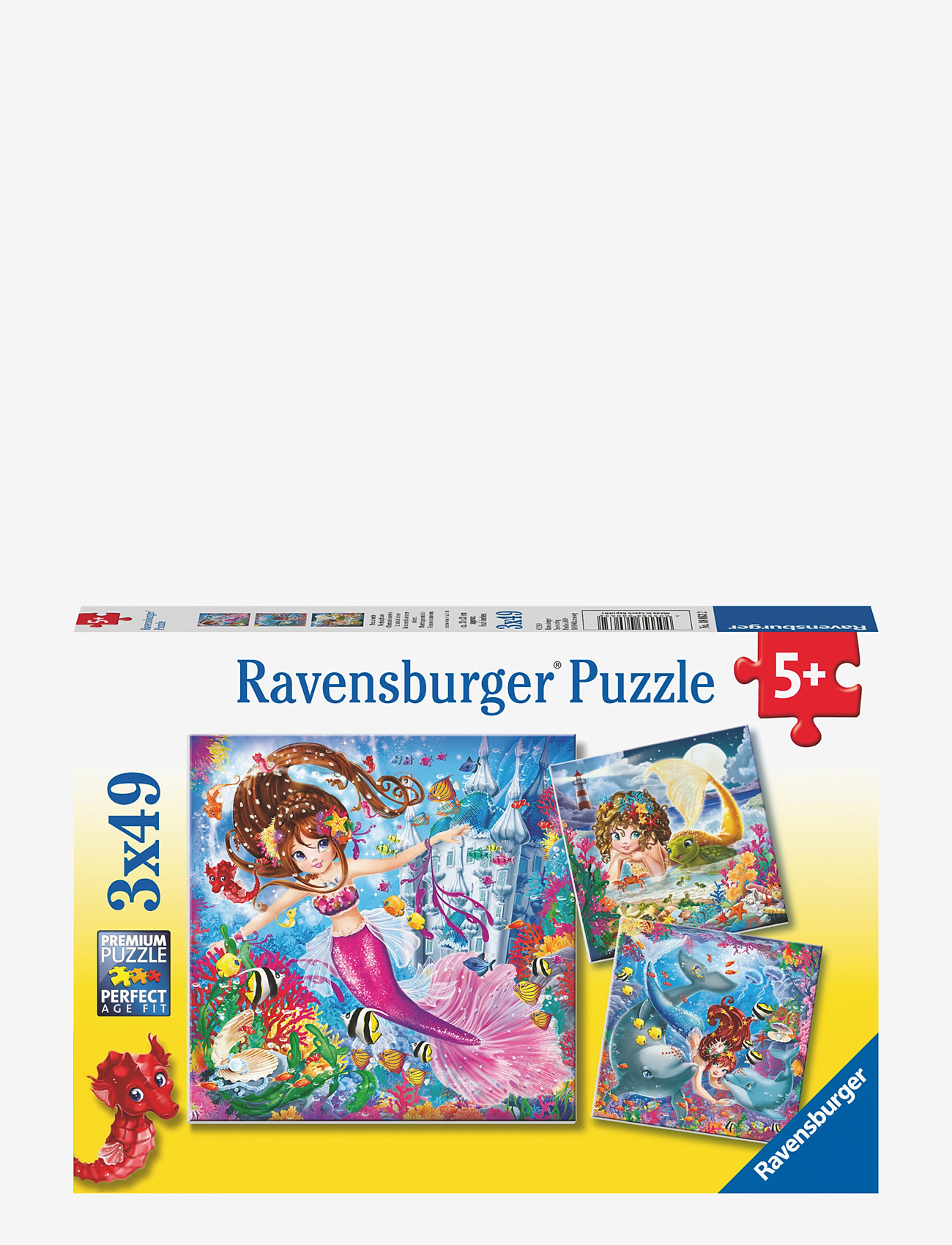 Ravensburger - Charming Mermaids 3x49p - classic puzzles - multi coloured - 1