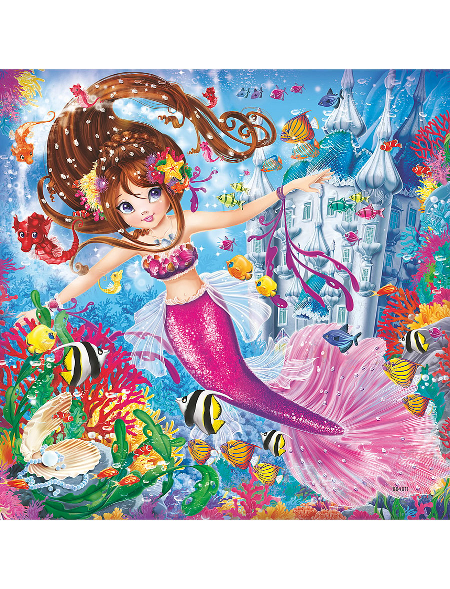 Ravensburger - Charming Mermaids 3x49p - klassísk púsl - multi coloured - 0