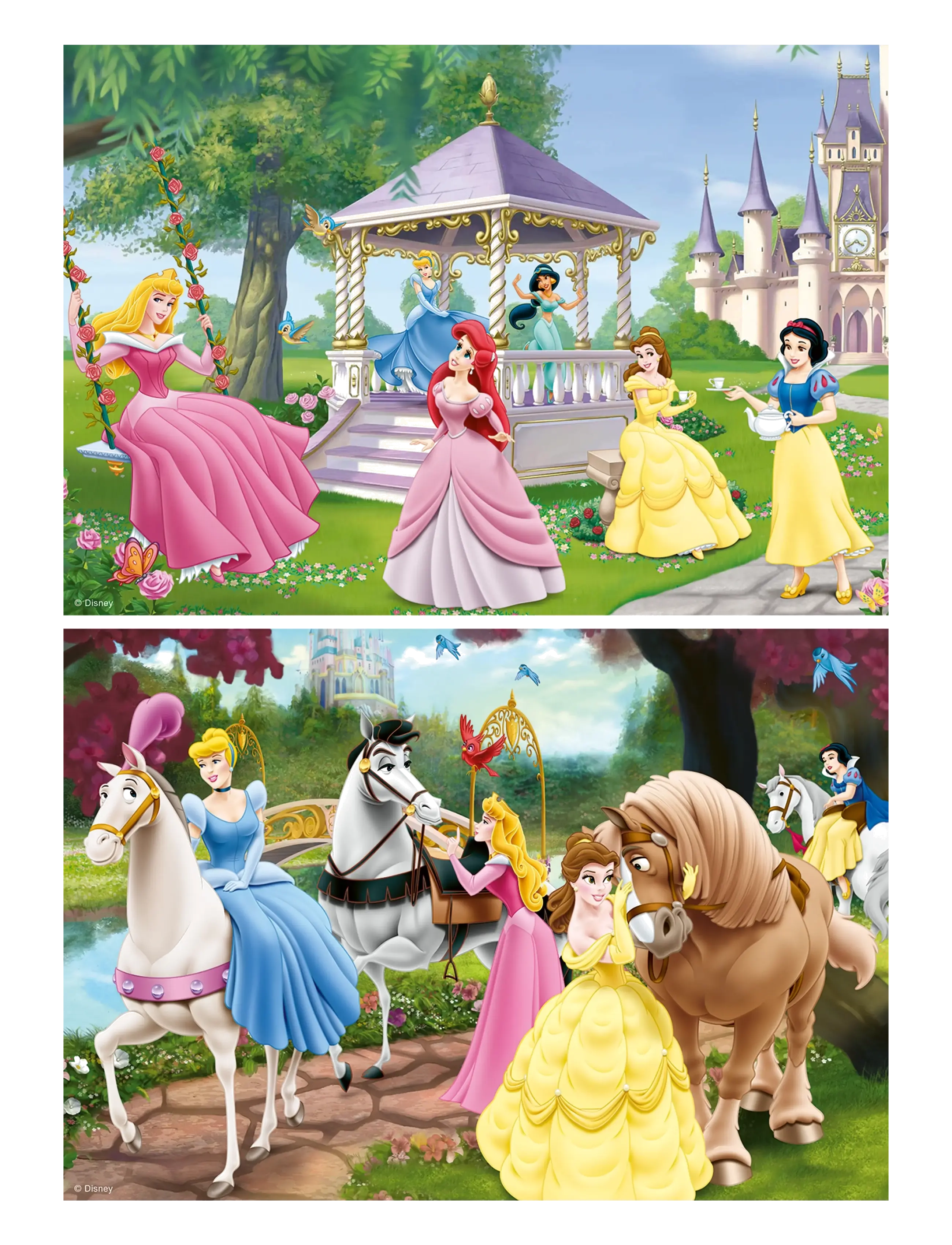 Ravensburger - Enchanting Princesses - 2x24p - klassiset palapelit - multi coloured - 2