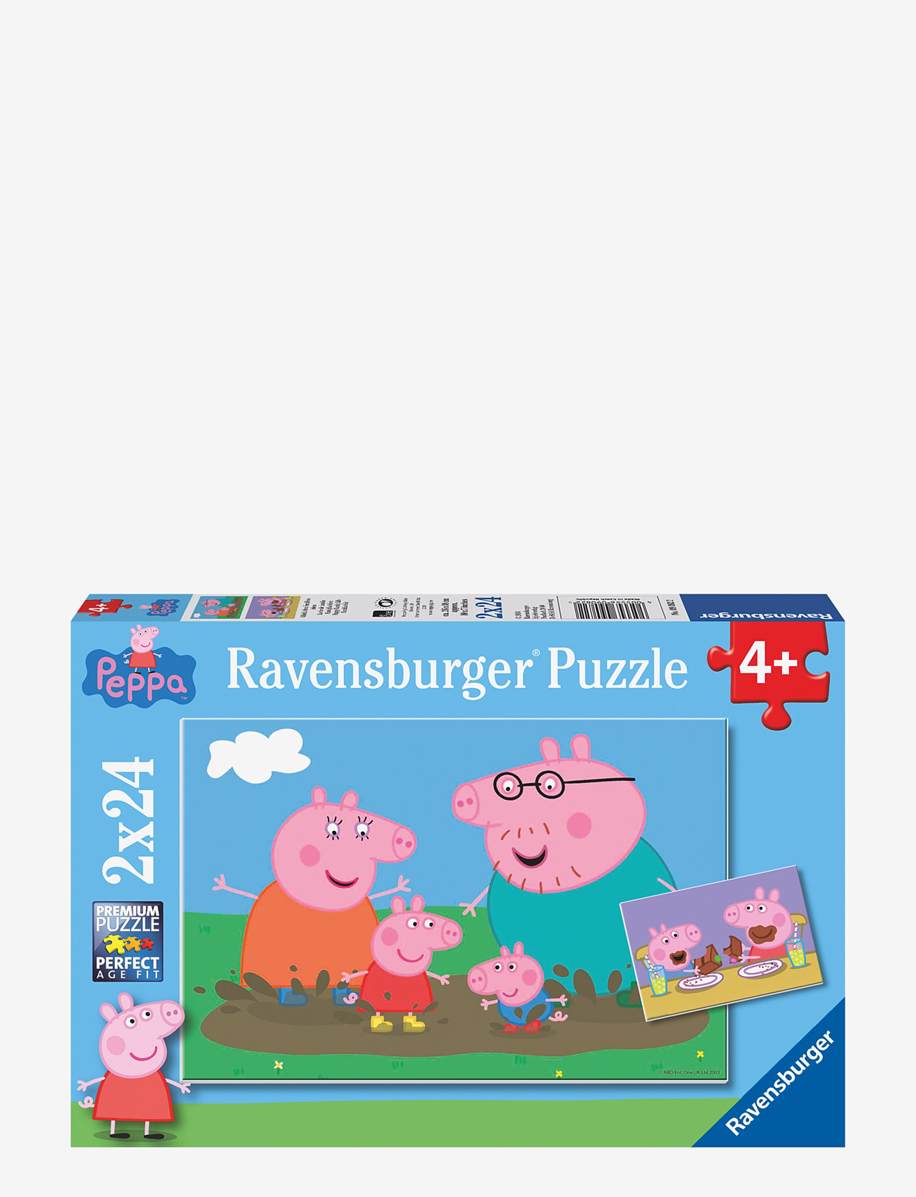 Ravensburger - Peppa Pig Happy Family Life 2x24p - klassiset palapelit - multi coloured - 0