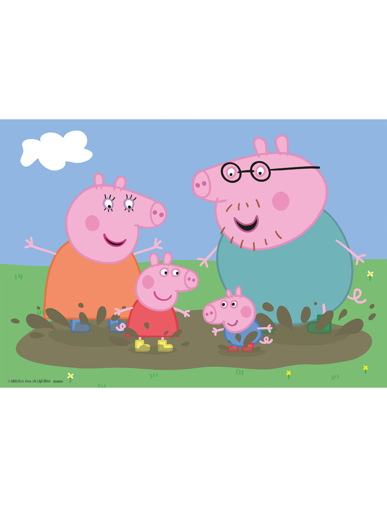 Ravensburger - Peppa Pig Happy Family Life 2x24p - klassiset palapelit - multi coloured - 1