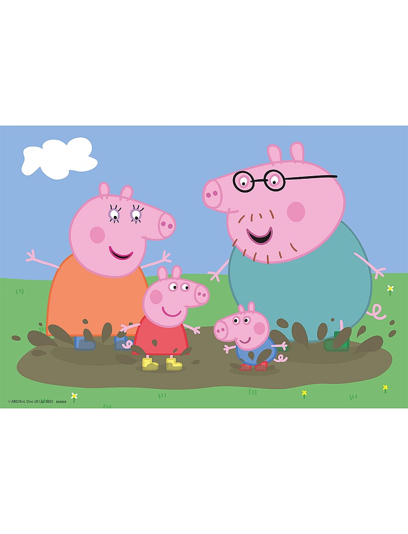Ravensburger - Peppa Pig Happy Family Life 2x24p - klassísk púsl - multi coloured - 0