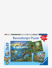 Ravensburger - Dinosaurer 3x49p - klassiske puslespill - multi coloured - 0