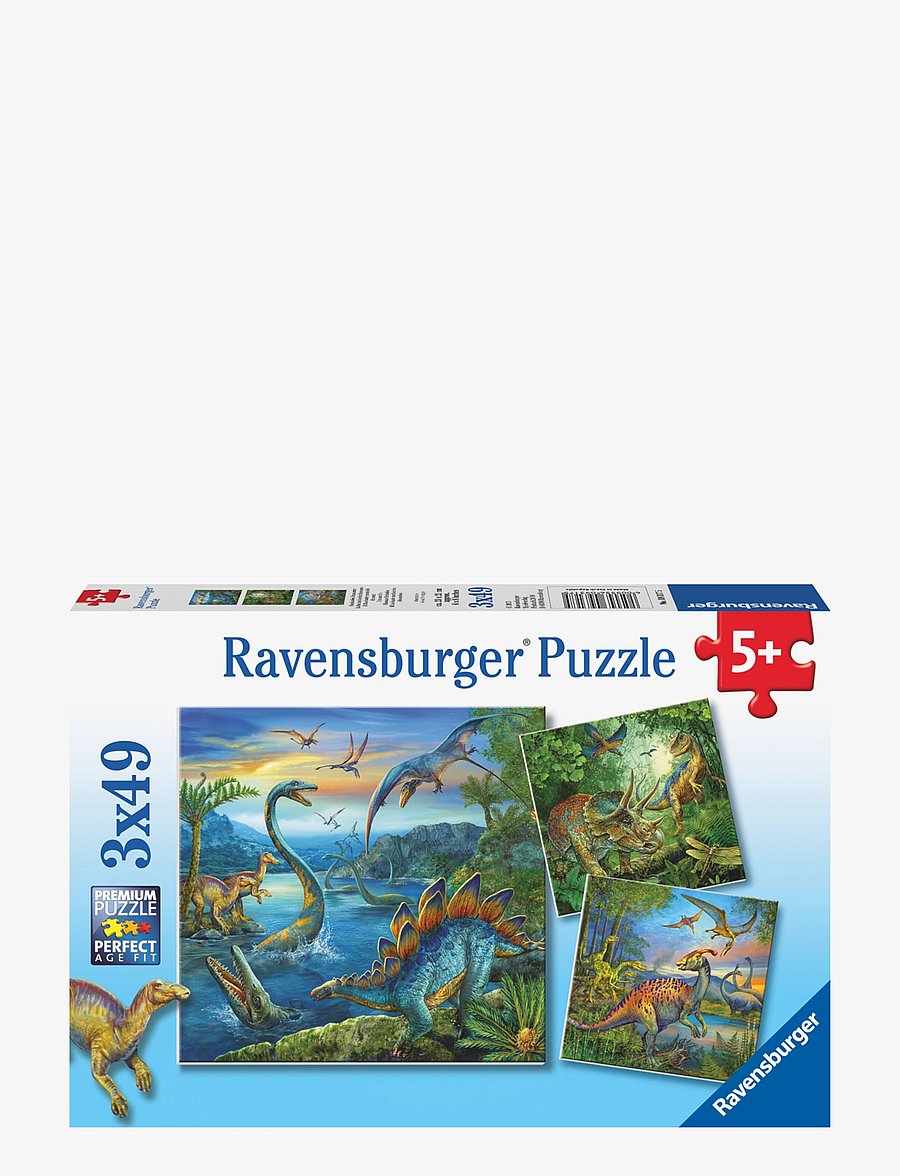 Ravensburger - Dinosaur Facination 3x49p - klassiska pussel - multi coloured - 1