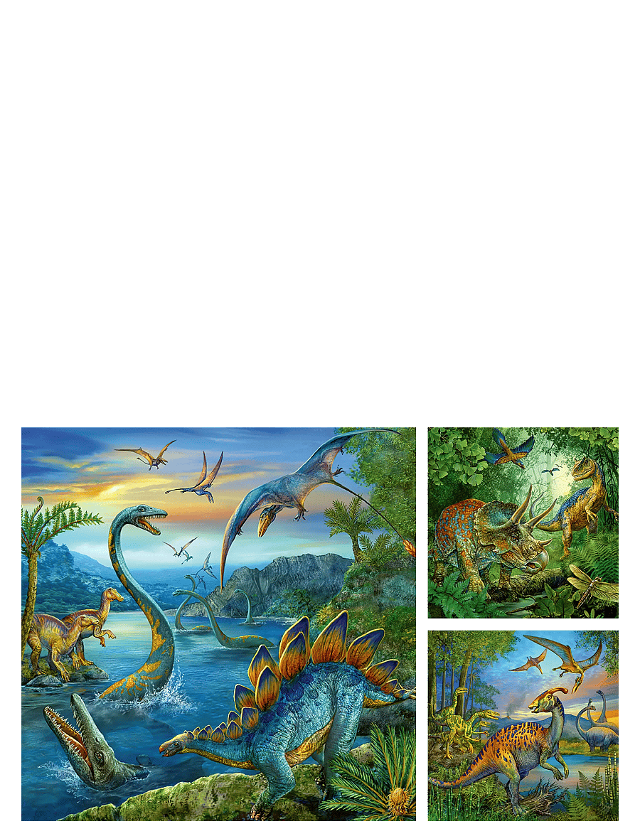 Ravensburger - Dinosaur Facination 3x49p - klassiska pussel - multi coloured - 2