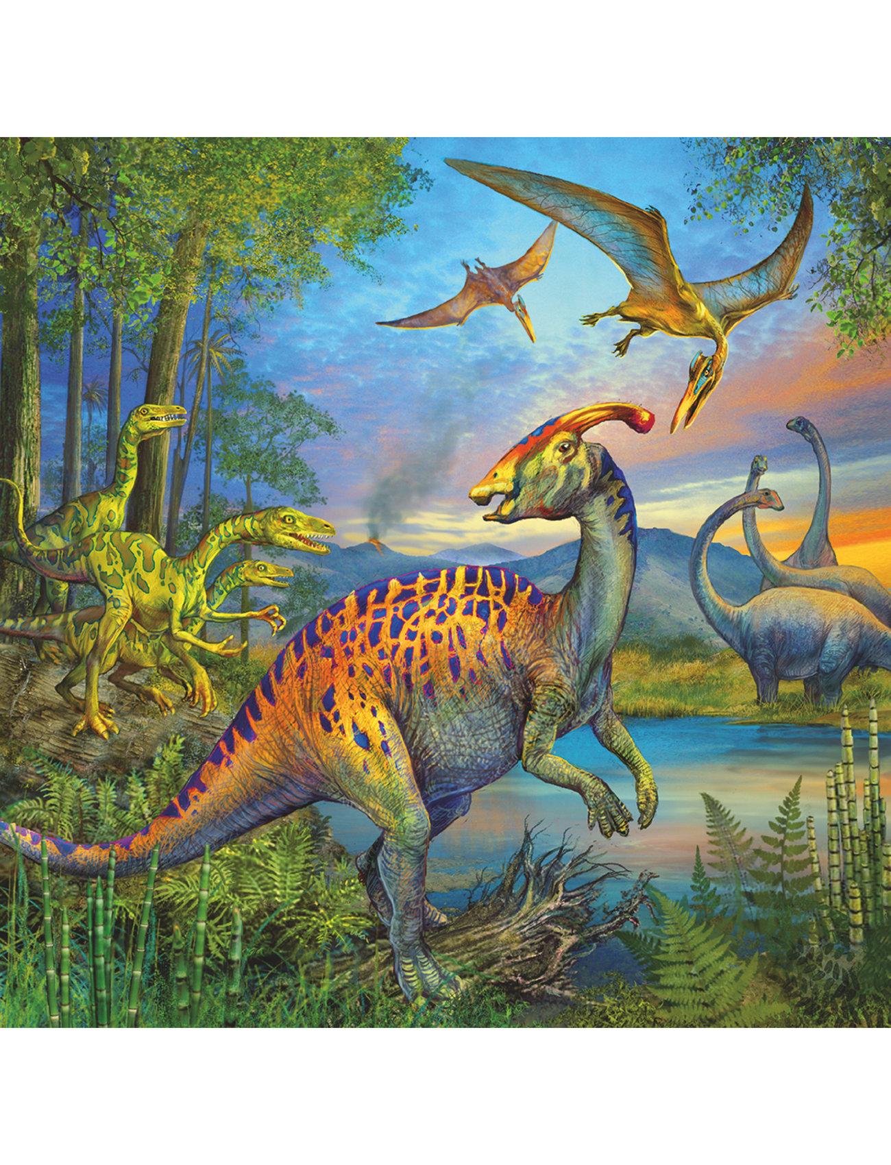 Ravensburger - Dinosaurer 3x49p - klassiske puslespill - multi coloured - 1