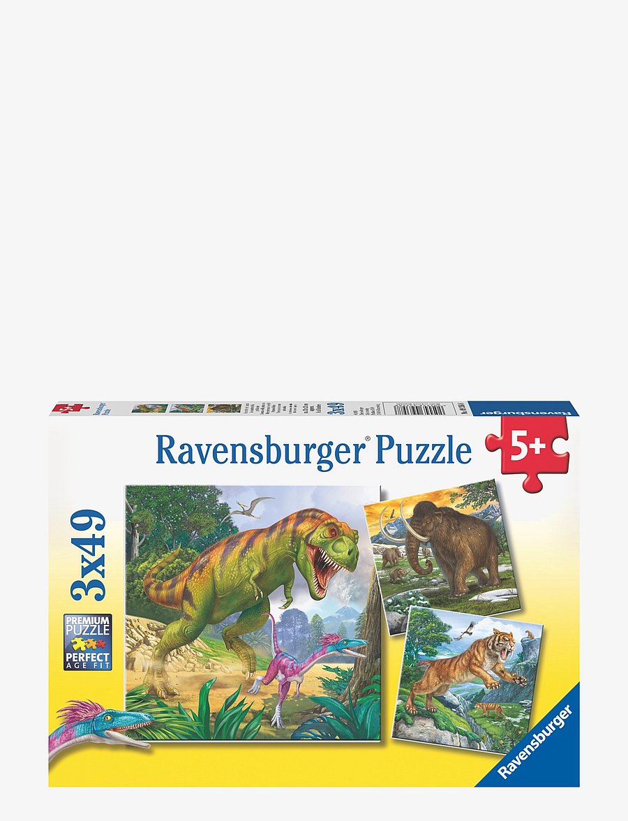Ravensburger - Primeval Ruler 3x49p - classic puzzles - multi coloured - 0