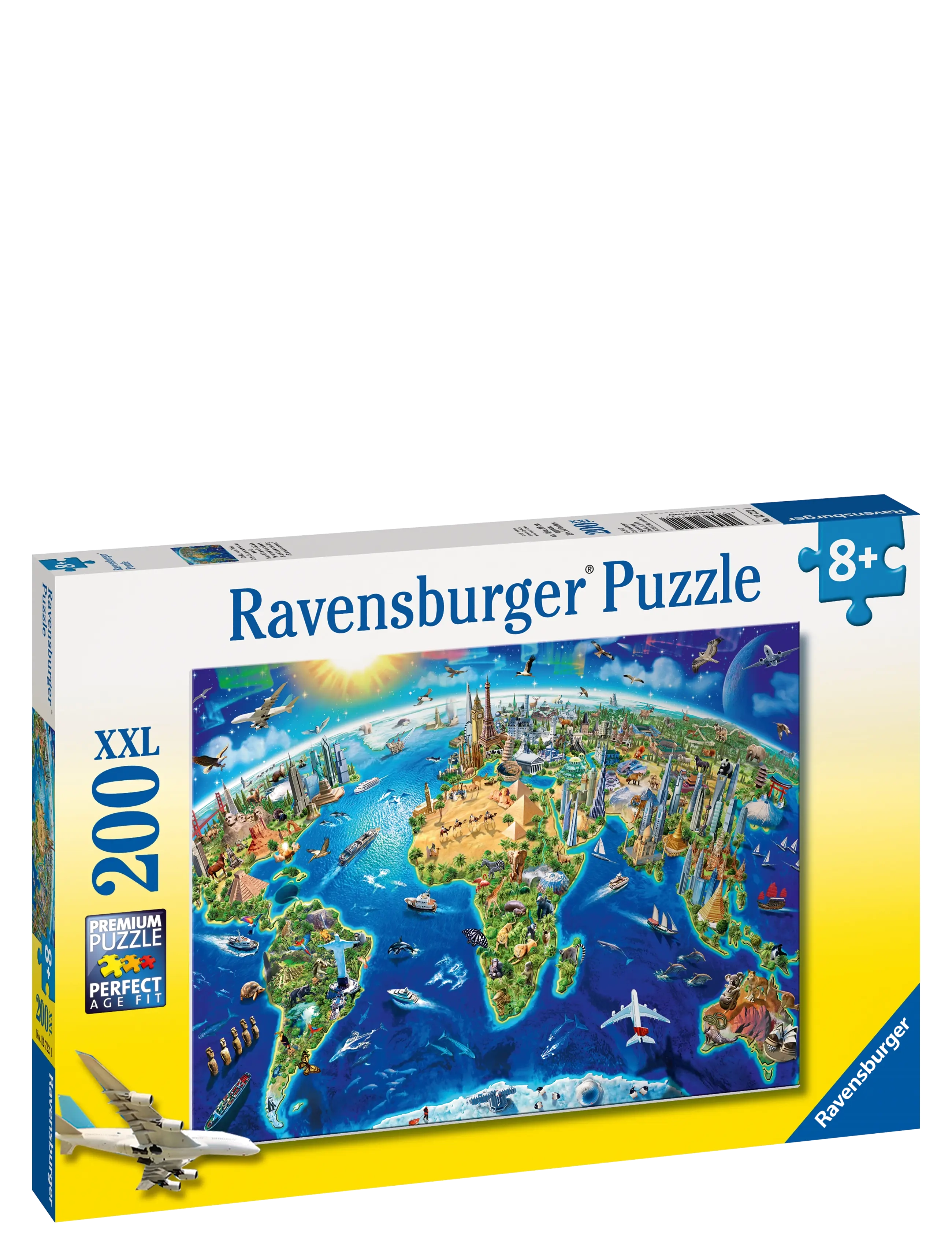 Ravensburger - World Landmarks Map 200p - klassiska pussel - multi coloured - 2