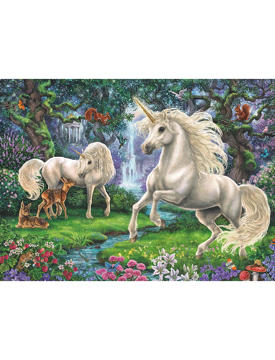 Ravensburger - Mystical Unicorns 200p - klassísk púsl - multi coloured - 0