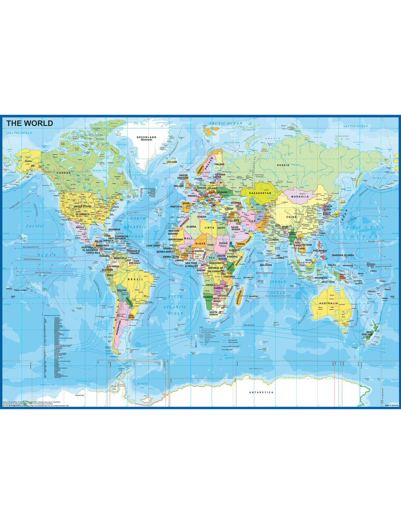 Ravensburger - Map Of The World 200p - klassiset palapelit - multi coloured - 1