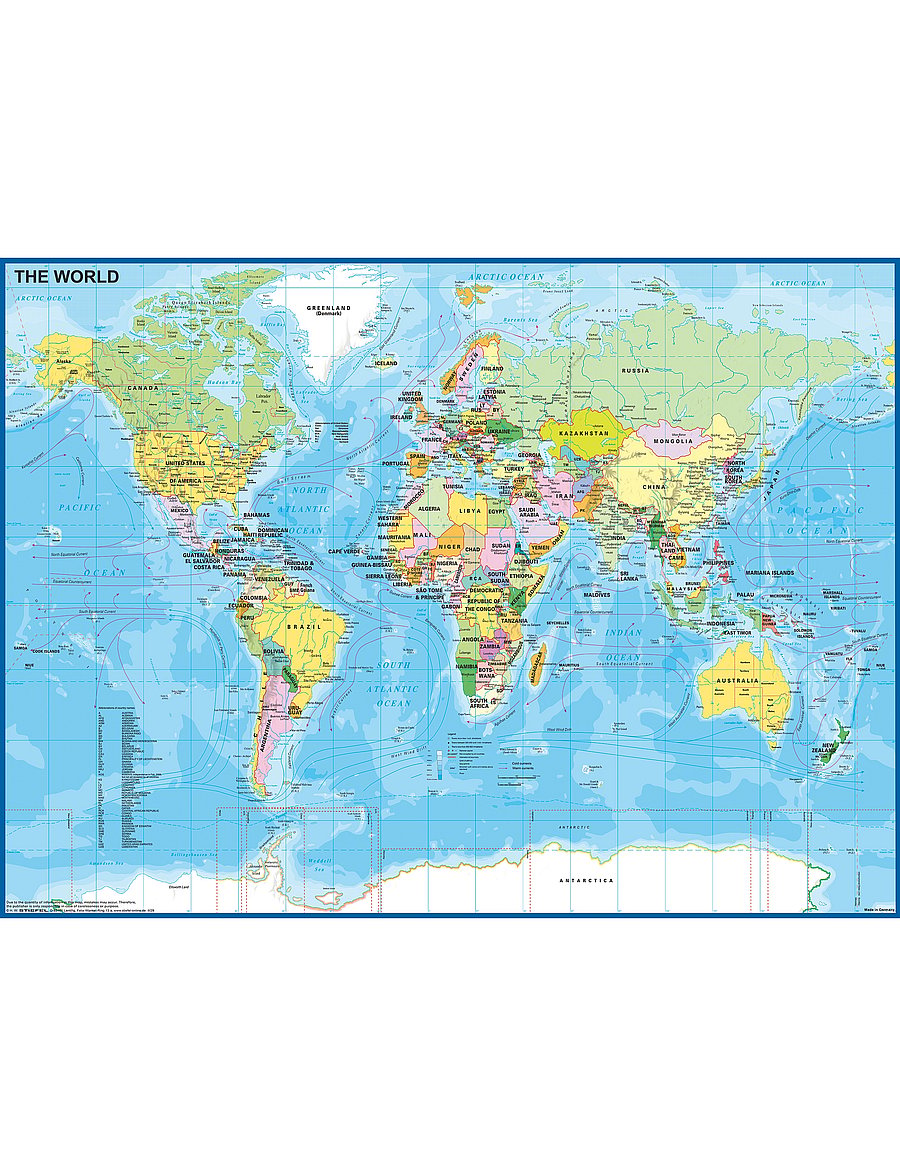 Ravensburger - Map Of The World 200p - klassísk púsl - multi coloured - 0