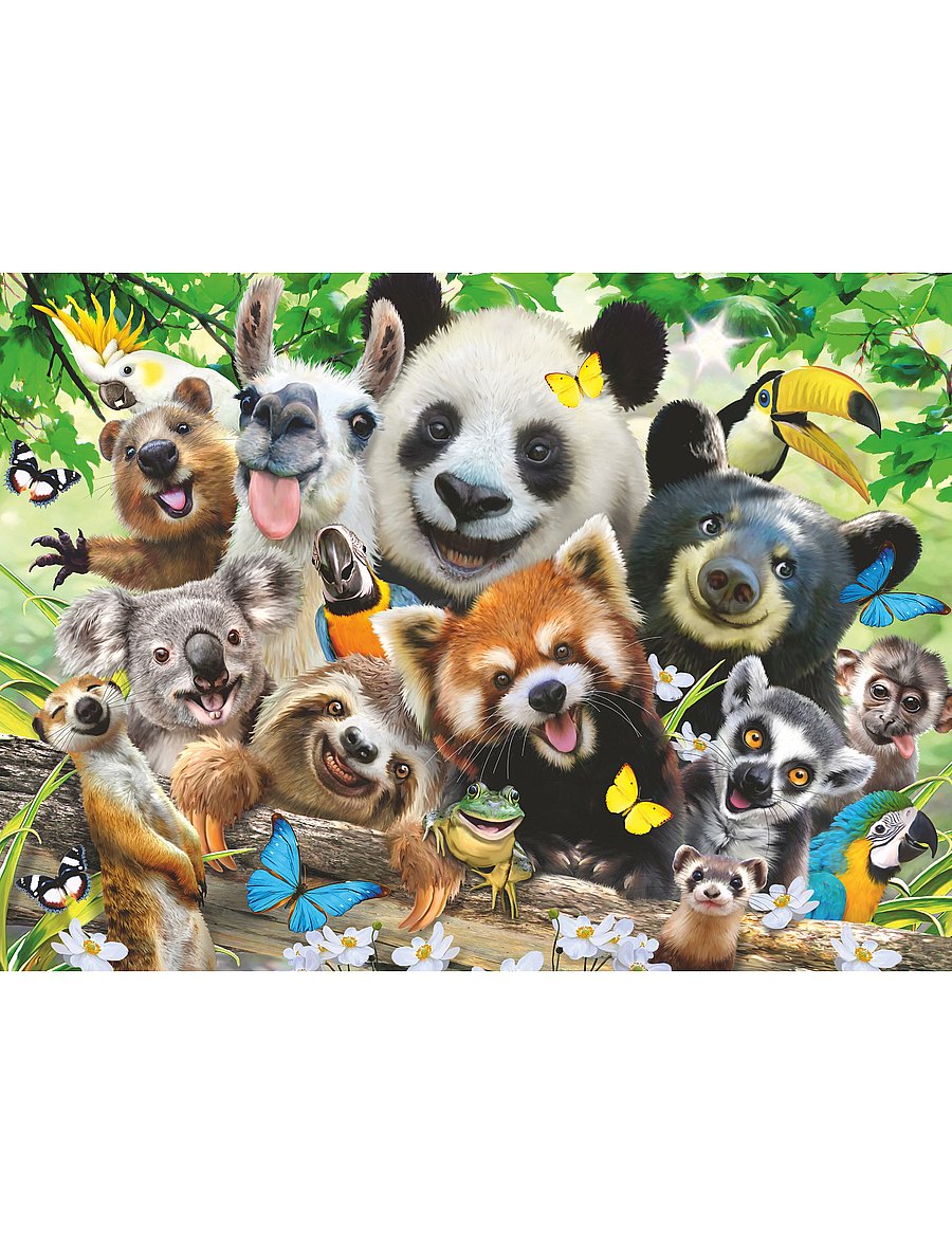 Ravensburger - Wildlife Selfie 300p - klassísk púsl - multi coloured - 0