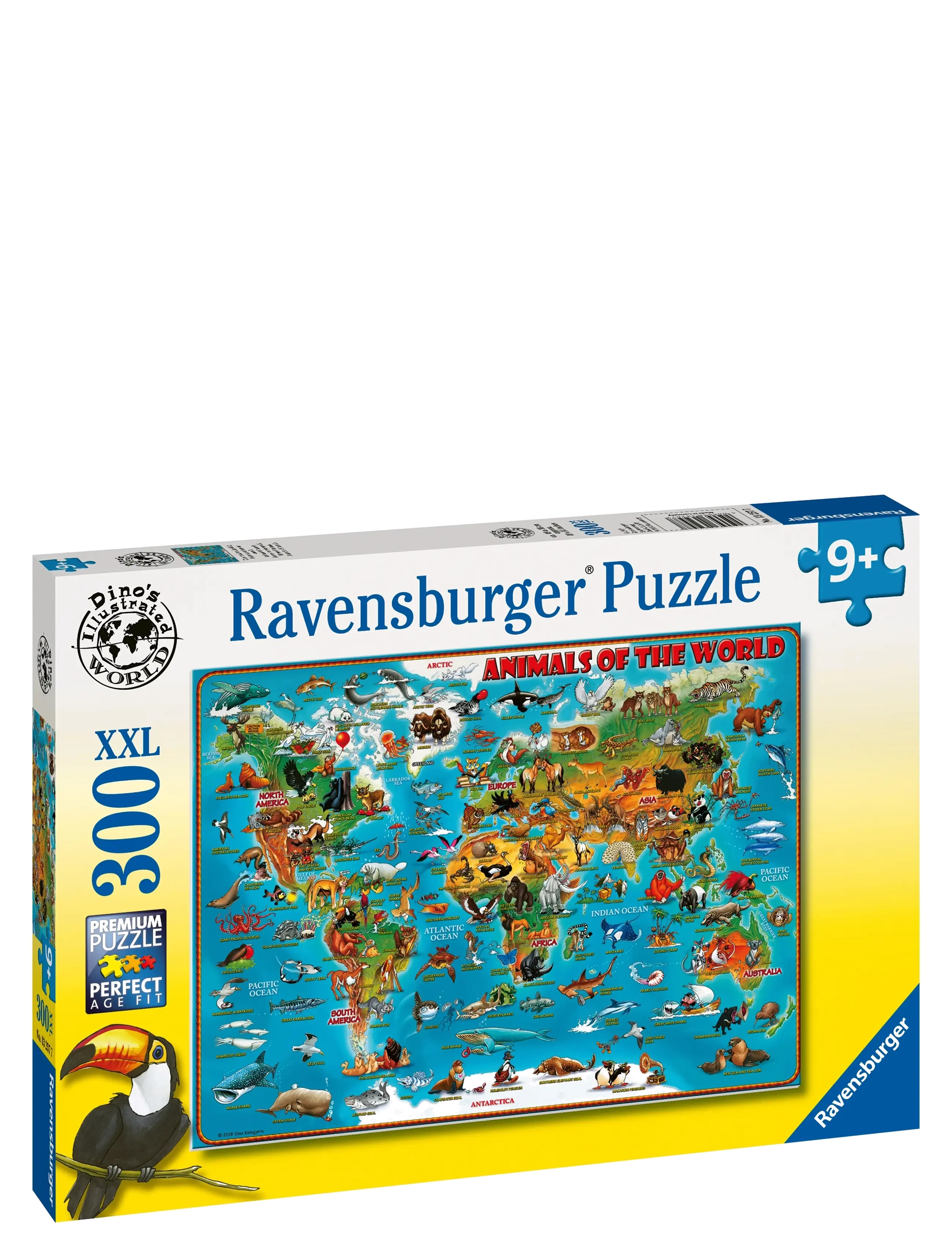 Ravensburger - Verdenskart 300p - klassiske puslespill - multi coloured - 2