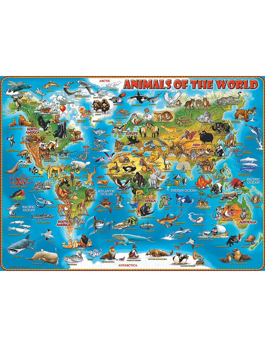 Ravensburger - World Of Animals 300p - klassísk púsl - multi coloured - 0