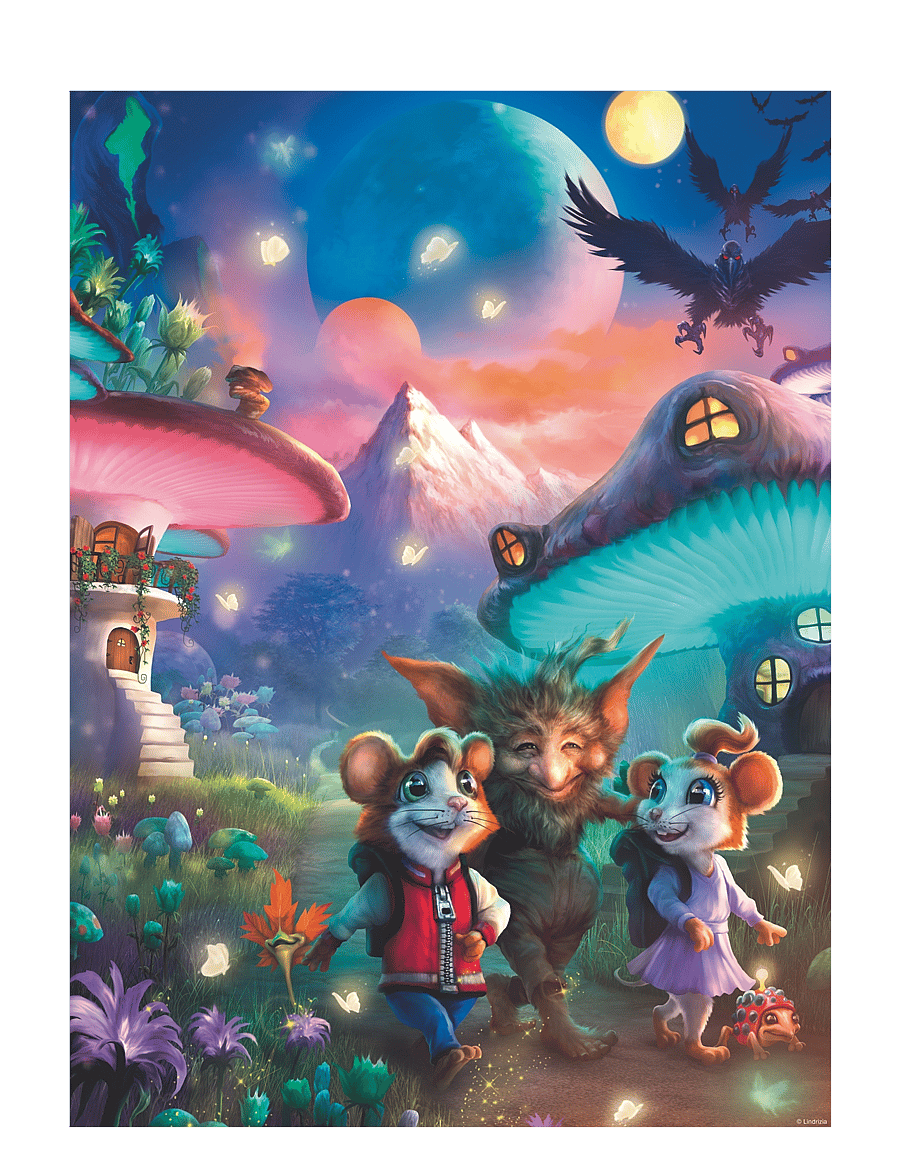 Ravensburger - Musse & Helium The Enchanting Mushroom Town 100p - klassísk púsl - multi coloured - 0