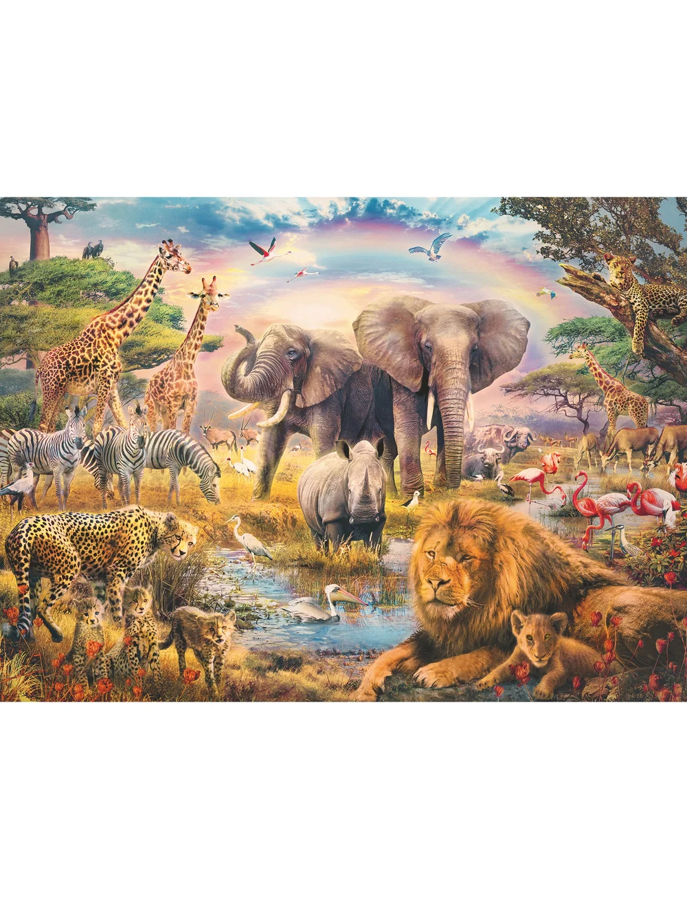 Ravensburger - Wildlife 100p - klassísk púsl - multi coloured - 0