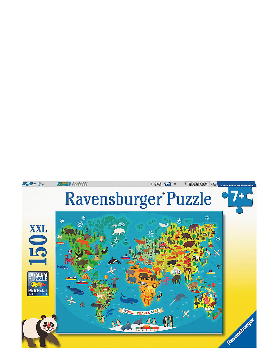 Ravensburger - Animal World Map 150p - klassísk púsl - multi coloured - 1