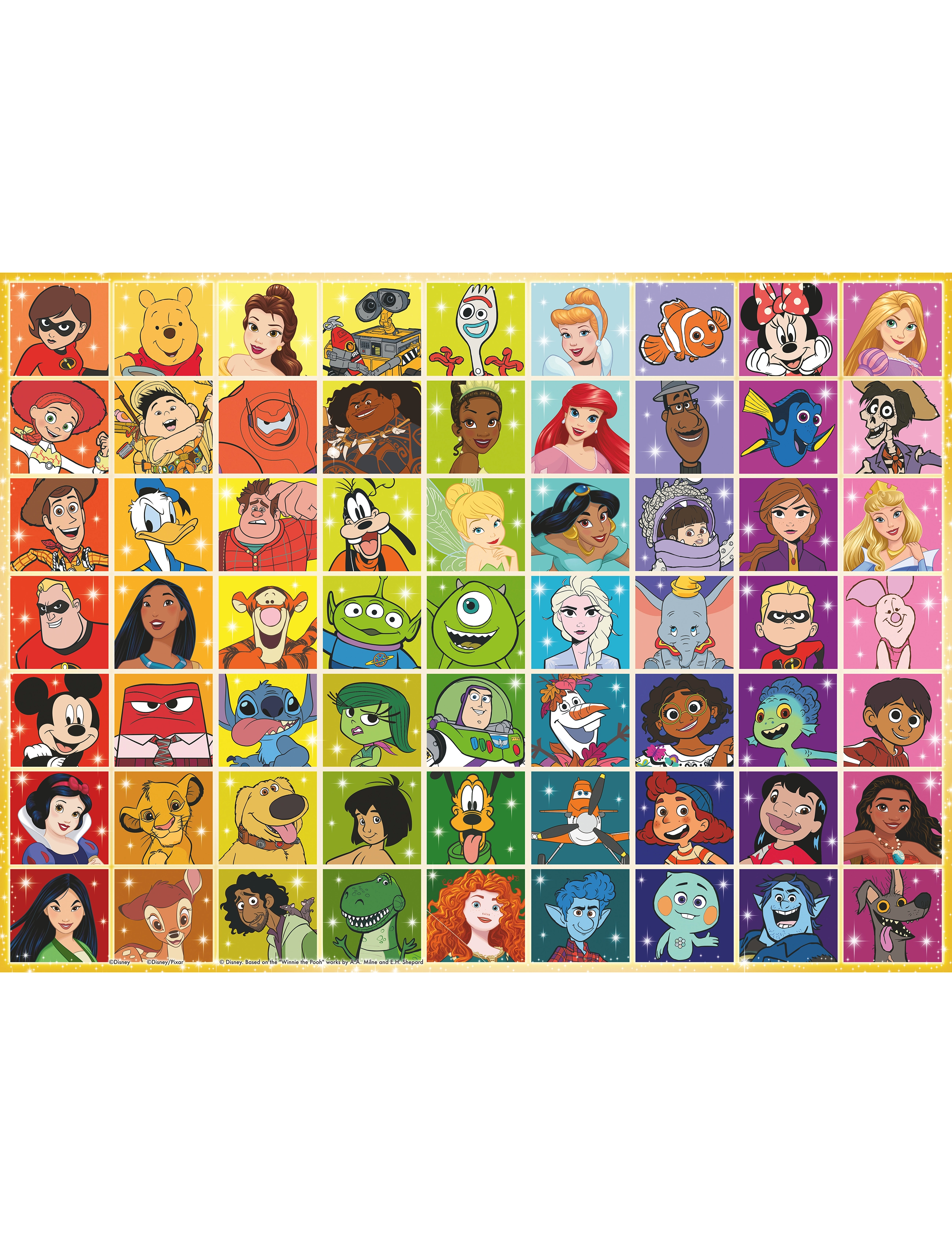 Ravensburger Disney Multi Character 100P, One Size, Multi/patterned, Puslespil > Klassiske Puslespil, Børn