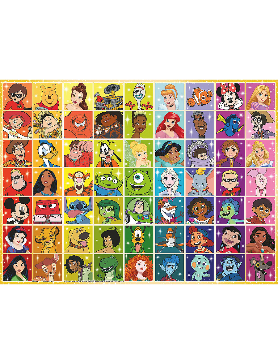 Ravensburger - Disney Multi Character 100p - klassiske puslespil - multi coloured - 0