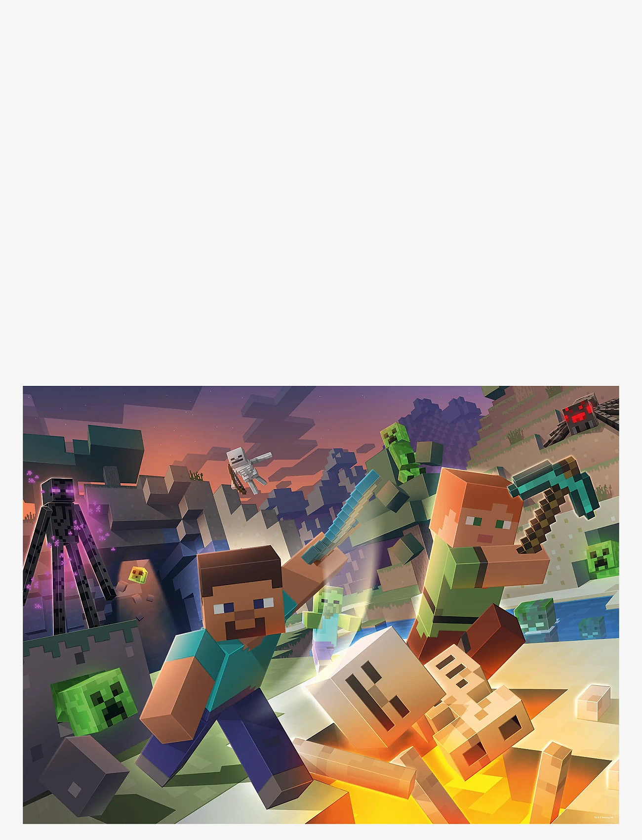 Ravensburger - Monster Minecraft 100p - klassiske puslespil - multi coloured - 1