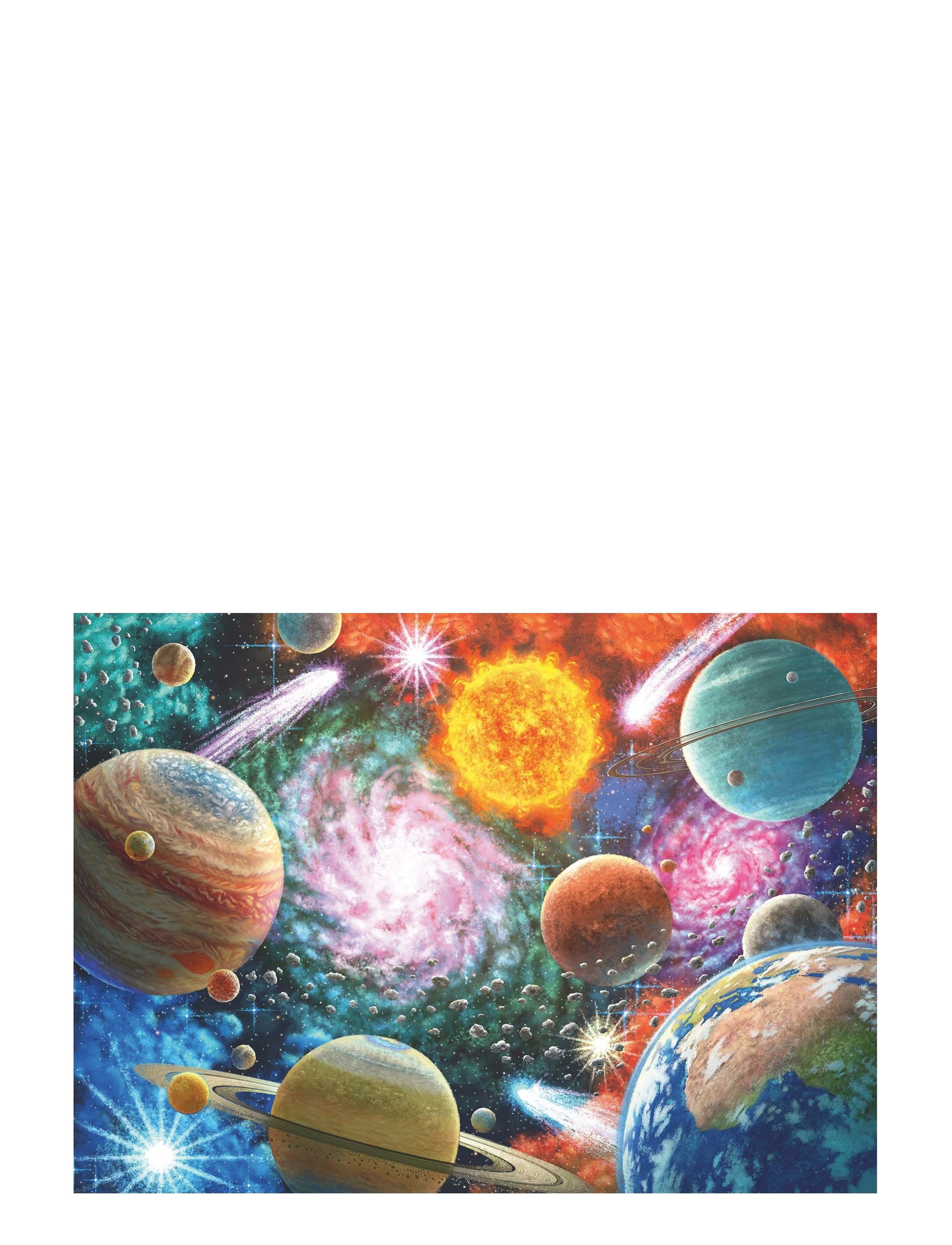 Ravensburger Space 100P, One Size, Multi/patterned, Puslespil > Klassiske Puslespil, Børn